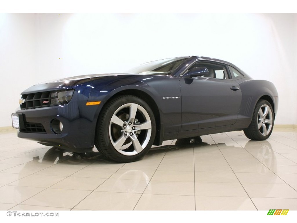 2010 Camaro LT/RS Coupe - Imperial Blue Metallic / Gray photo #27