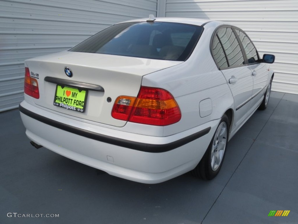 2004 3 Series 325i Sedan - Alpine White / Sand photo #3