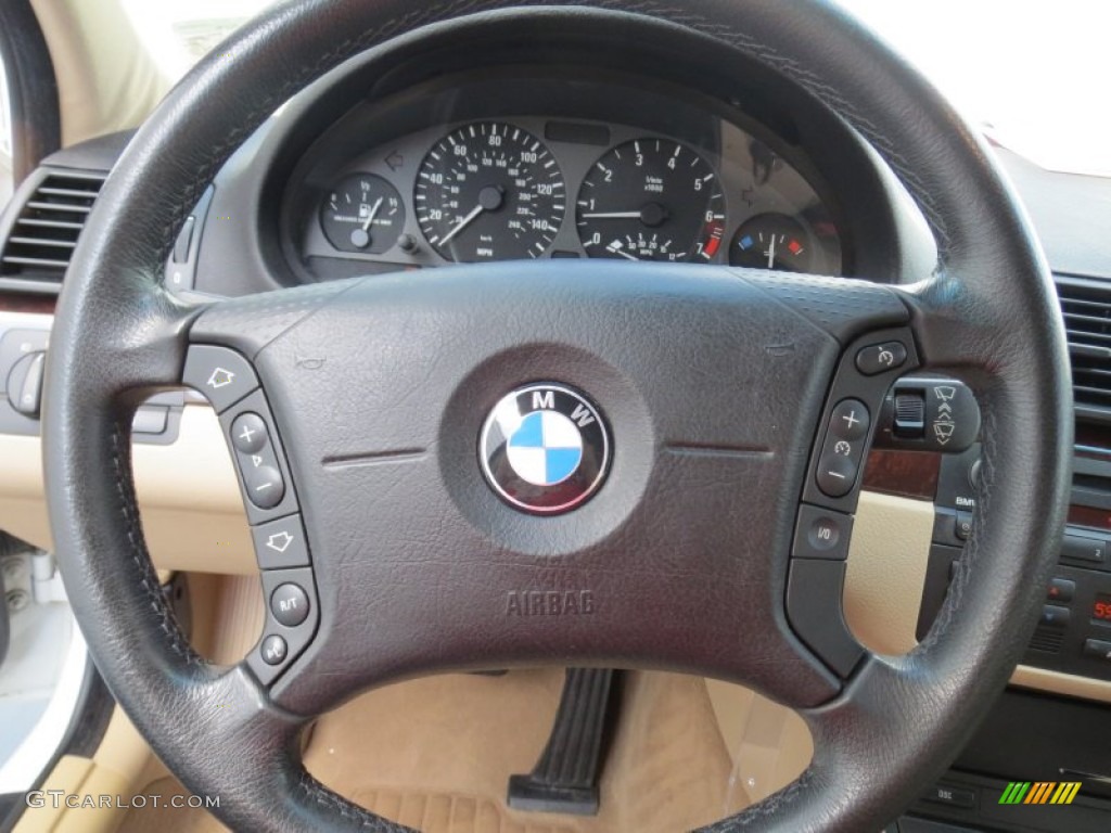 2004 3 Series 325i Sedan - Alpine White / Sand photo #37
