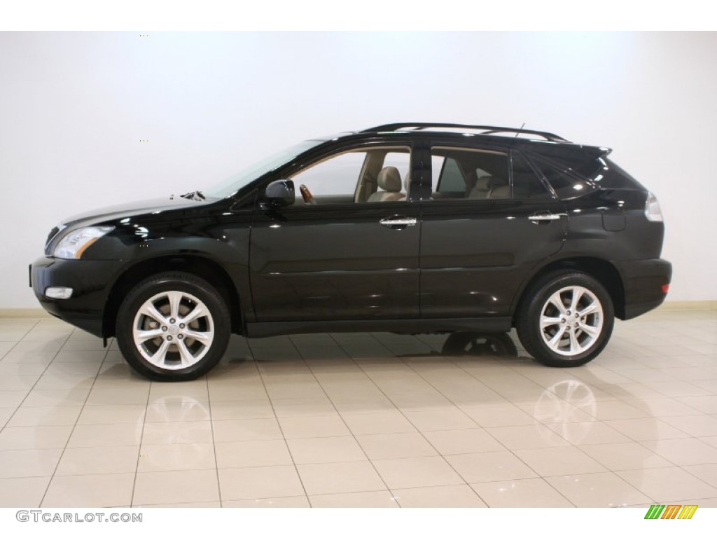 Obsidian Black 2009 Lexus RX 350 AWD Exterior Photo #69454504