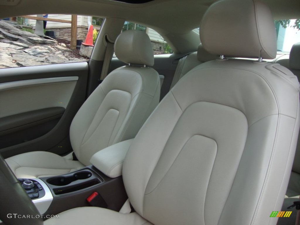 Linen Beige Interior 2010 Audi A5 2.0T quattro Coupe Photo #69455977