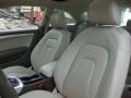 2010 Audi A5 Linen Beige Interior Front Seat Photo