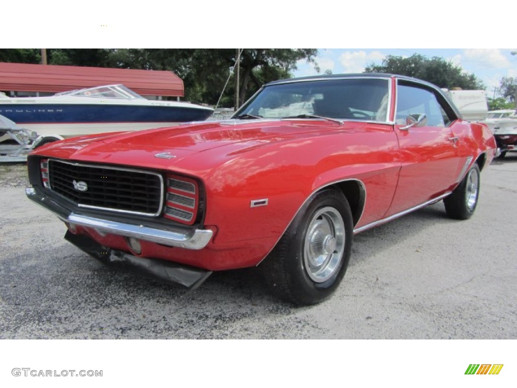 1969 Camaro SS Coupe - Garnet Red / Black/Gray Houndstooth photo #7