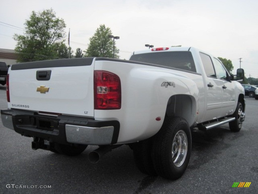 Summit White 2013 Chevrolet Silverado 3500HD LT Crew Cab 4x4 Dually Exterior Photo #69457180