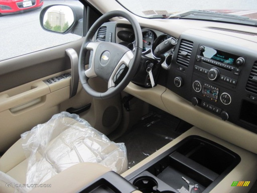 2013 Silverado 1500 LT Crew Cab 4x4 - Deep Ruby Metallic / Light Cashmere/Dark Cashmere photo #5