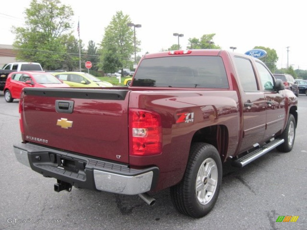 2013 Silverado 1500 LT Crew Cab 4x4 - Deep Ruby Metallic / Light Cashmere/Dark Cashmere photo #6