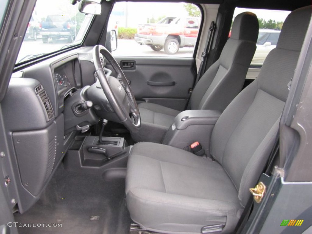 Dark Slate Gray Interior 2006 Jeep Wrangler X 4x4 Photo #69457963