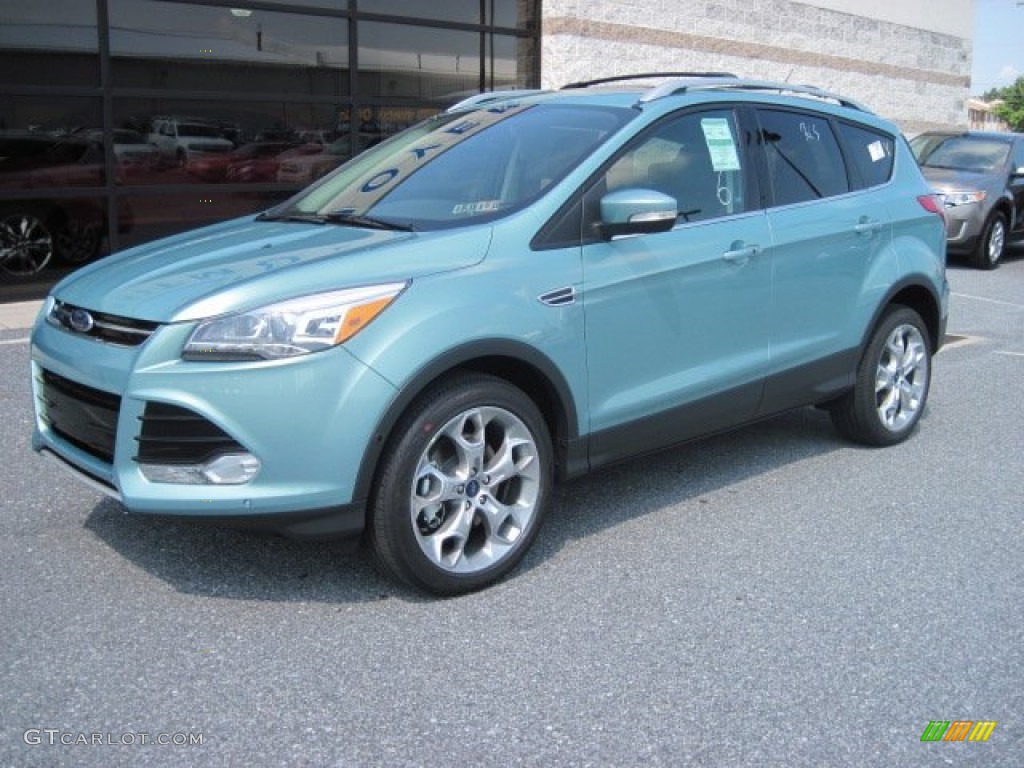 Frosted Glass Metallic 2013 Ford Escape Titanium 2.0L EcoBoost 4WD Exterior Photo #69461602