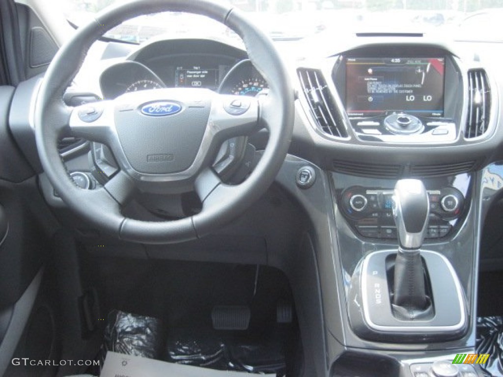 2013 Ford Escape Titanium 2.0L EcoBoost 4WD Charcoal Black Dashboard Photo #69461638