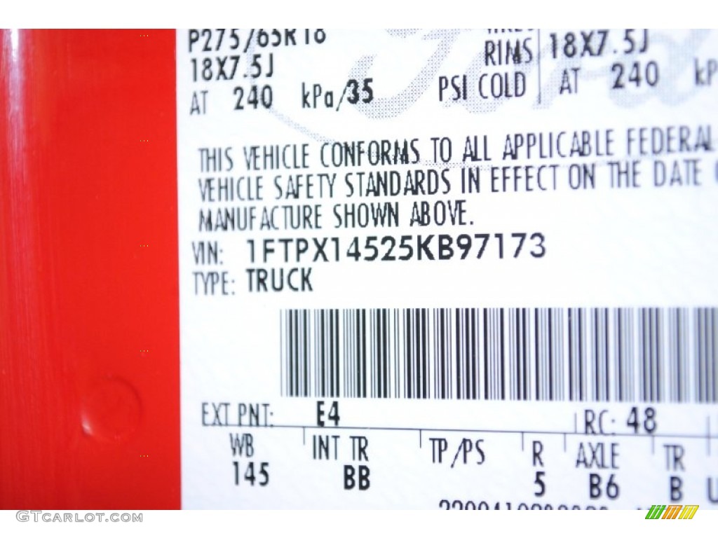 2005 F150 FX4 SuperCab 4x4 - Bright Red / Black photo #126