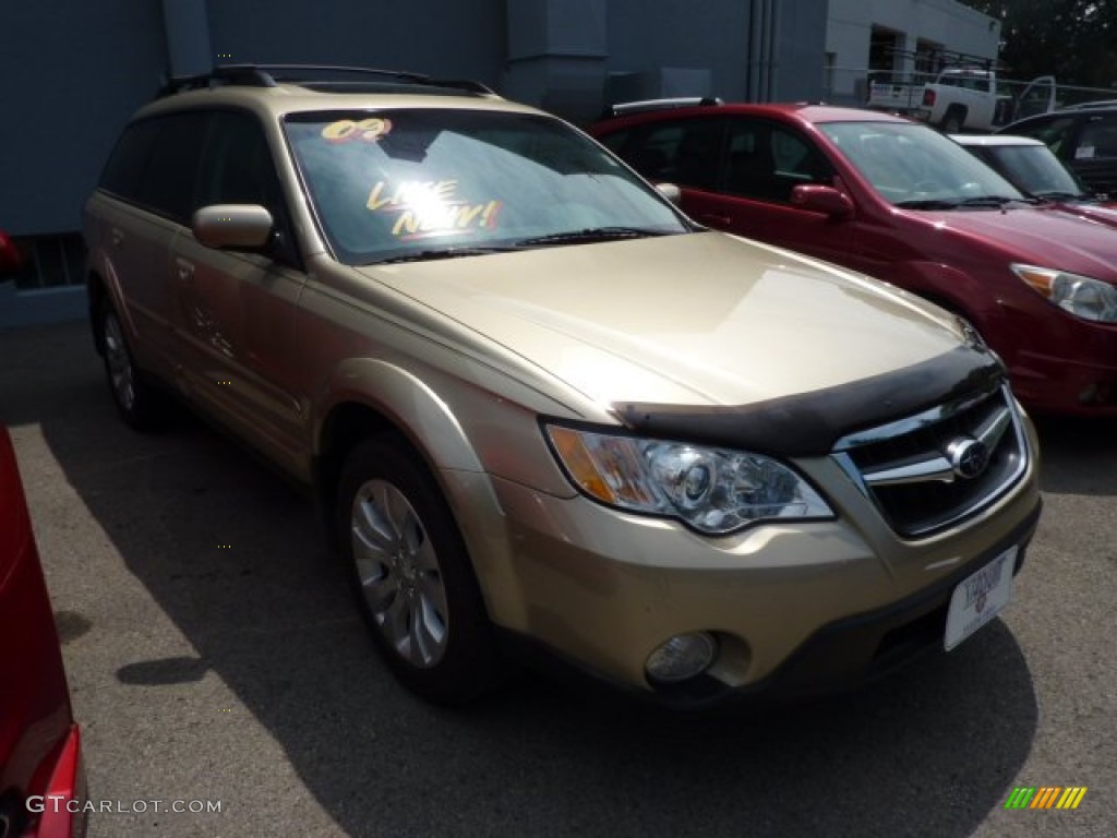 2009 Outback 2.5i Limited Wagon - Harvest Gold Metallic / Warm Ivory photo #1
