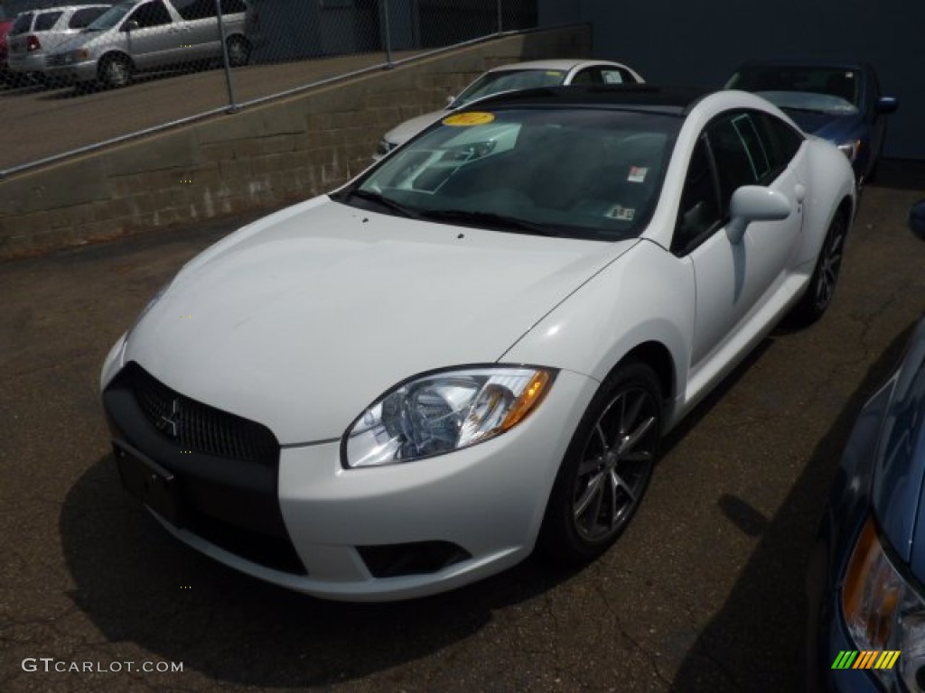 2012 Eclipse GS Sport Coupe - Northstar White / Dark Charcoal photo #3