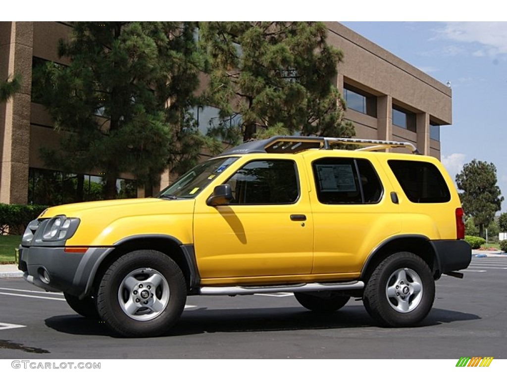 Solar Yellow 2002 Nissan Xterra XE V6 Exterior Photo #69466870