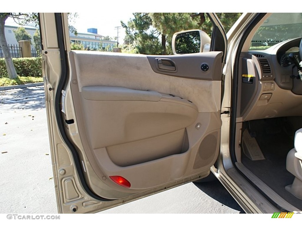 2008 Kia Sedona LX Beige Door Panel Photo #69467821