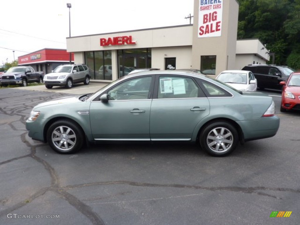 2008 Taurus SEL - Titanium Green Metallic / Camel photo #4