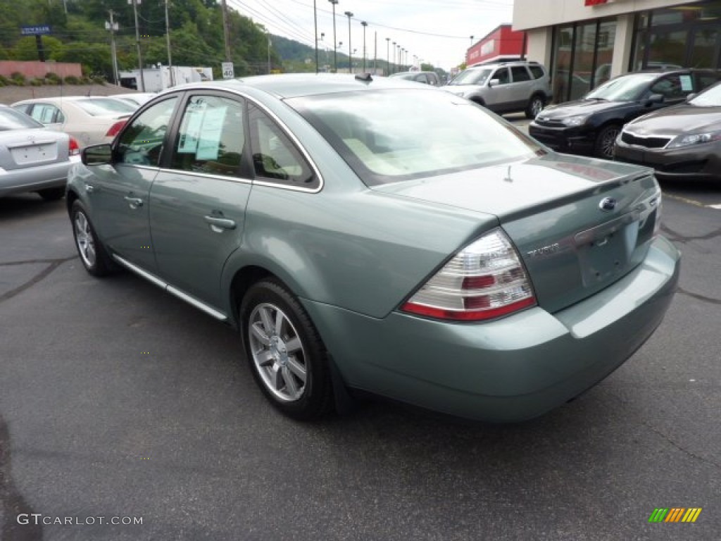 2008 Taurus SEL - Titanium Green Metallic / Camel photo #5