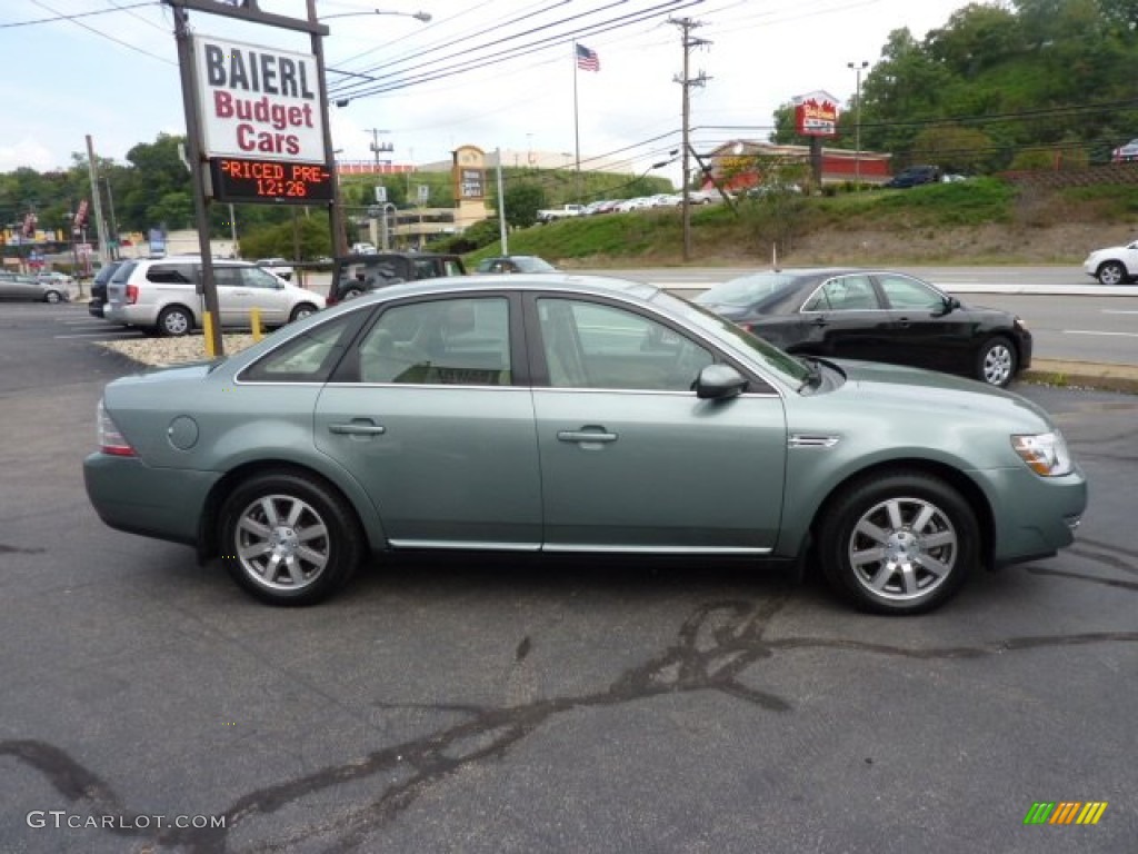 2008 Taurus SEL - Titanium Green Metallic / Camel photo #8