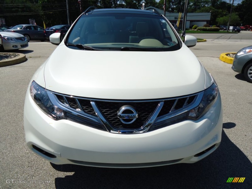 2011 Murano SL AWD - Glacier White Pearl / Beige photo #3