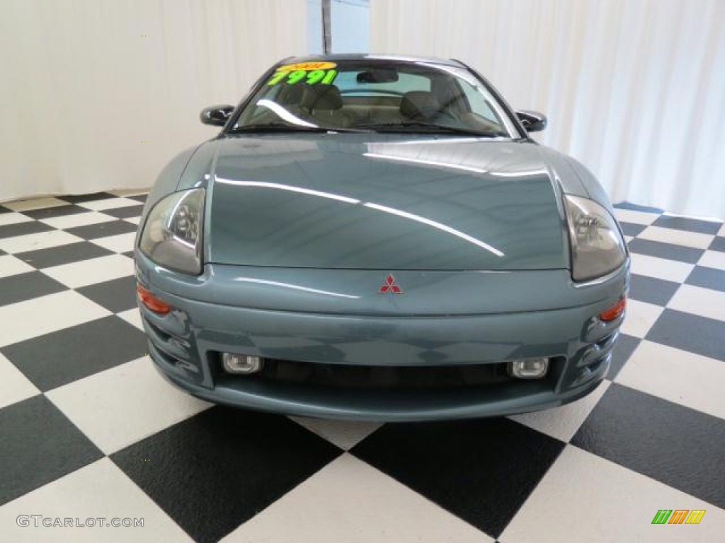2001 Eclipse GT Coupe - Tampa Blue Pearl / Tan photo #2