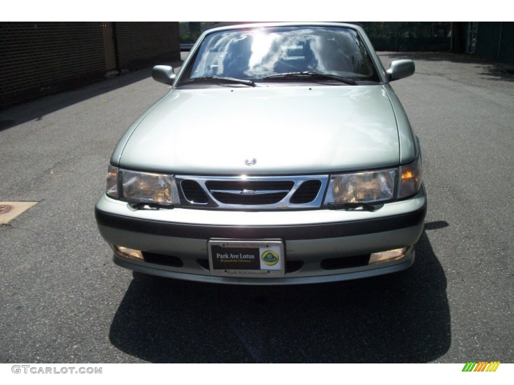 2002 9-3 SE Convertible - Sun Green Metallic / Charcoal Gray photo #3