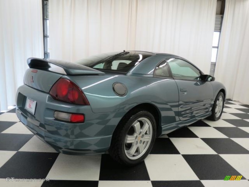 2001 Eclipse GT Coupe - Tampa Blue Pearl / Tan photo #23