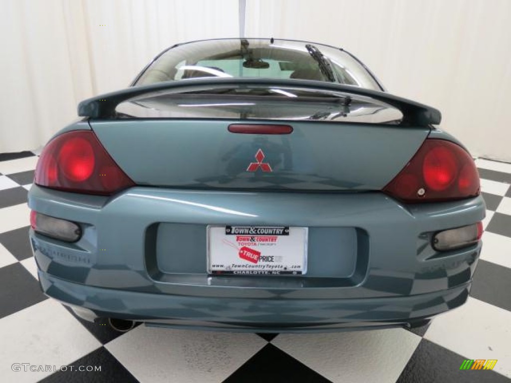 2001 Eclipse GT Coupe - Tampa Blue Pearl / Tan photo #24
