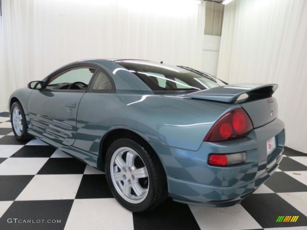 2001 Eclipse GT Coupe - Tampa Blue Pearl / Tan photo #25