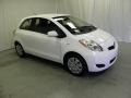 2009 Polar White Toyota Yaris 3 Door Liftback  photo #1