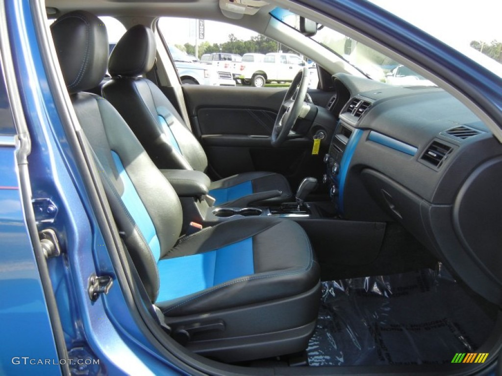 Charcoal Black/Sport Blue Interior 2010 Ford Fusion Sport Photo #69471187