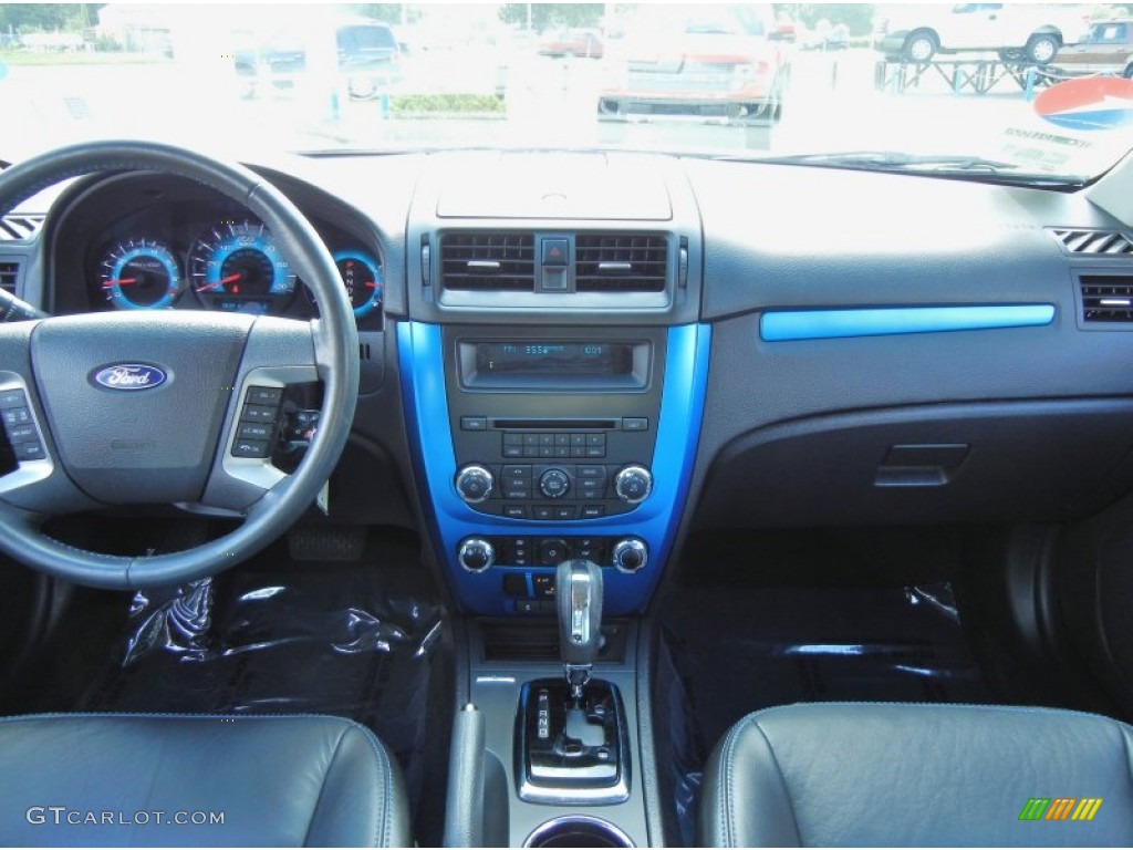 2010 Ford Fusion Sport Charcoal Black/Sport Blue Dashboard Photo #69471214
