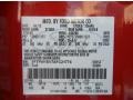 2010 F150 FX4 SuperCrew 4x4 Vermillion Red Color Code E4