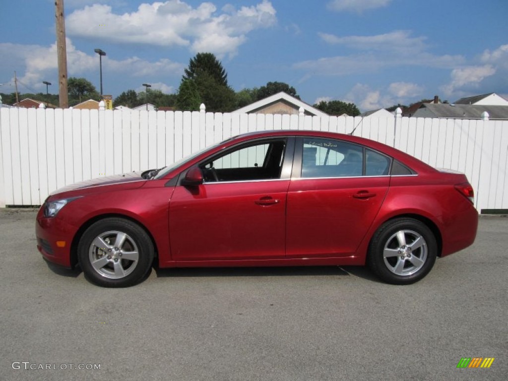 Crystal Red Metallic 2012 Chevrolet Cruze LT Exterior Photo #69471586
