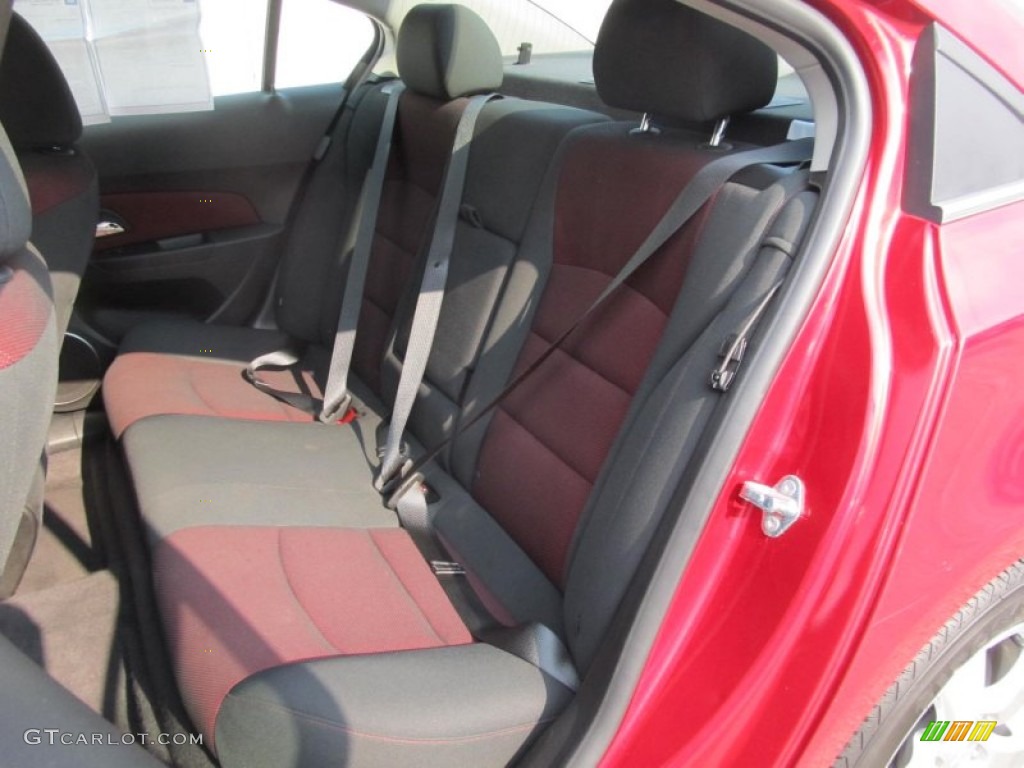 Jet Black/Sport Red Interior 2012 Chevrolet Cruze LT Photo #69471676