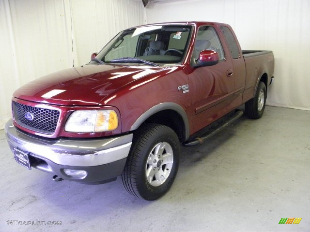2003 F150 FX4 SuperCab 4x4 - Toreador Red Metallic / Medium Graphite Grey photo #3