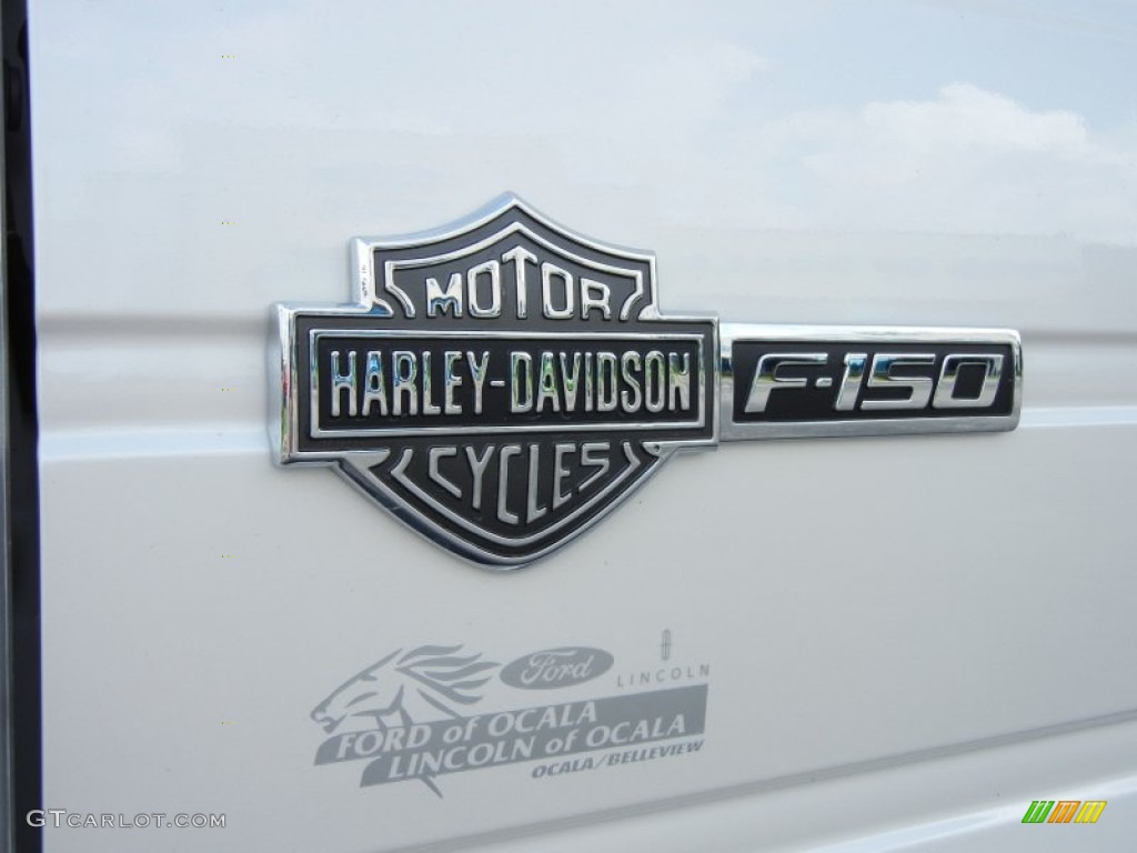 2012 F150 Harley-Davidson SuperCrew 4x4 - White Platinum Metallic Tri-Coat / Harley-Davidson Black/Smoked Silver "Snakeskin" Leather photo #4
