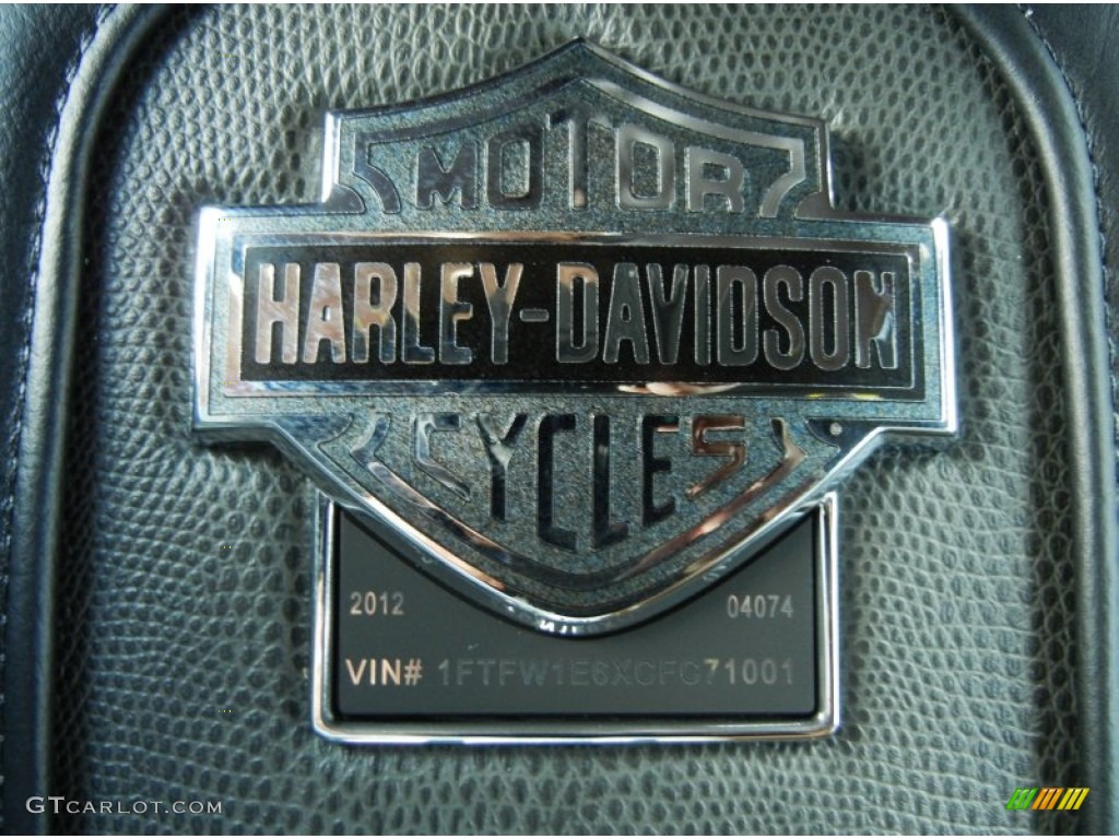 2012 F150 Harley-Davidson SuperCrew 4x4 - White Platinum Metallic Tri-Coat / Harley-Davidson Black/Smoked Silver "Snakeskin" Leather photo #11