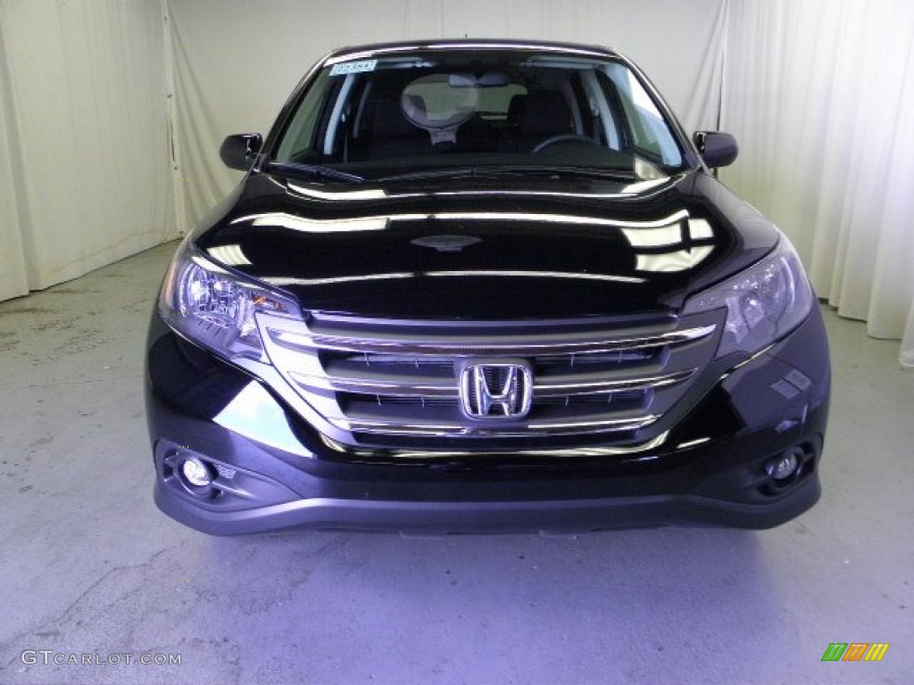 2012 CR-V EX 4WD - Crystal Black Pearl / Black photo #2