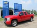 2008 Victory Red Chevrolet Silverado 1500 LT Extended Cab 4x4  photo #1