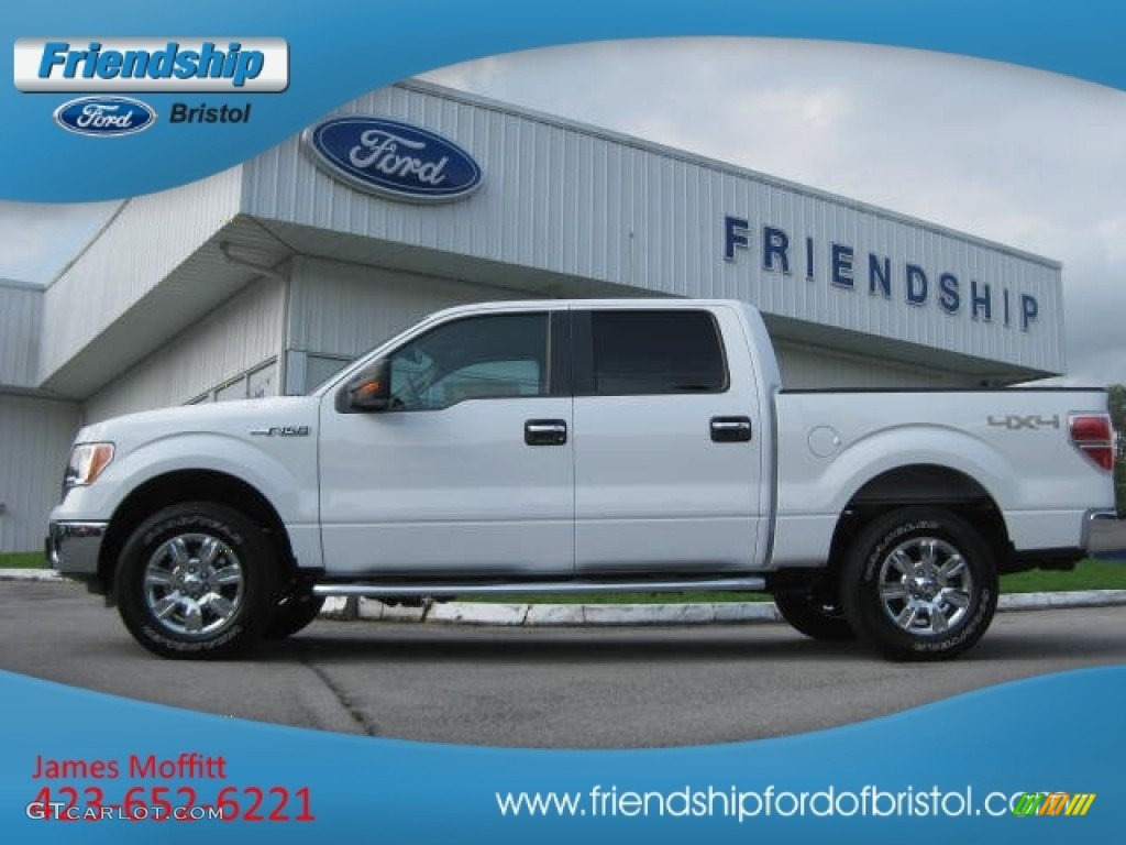 2012 F150 XLT SuperCrew 4x4 - Oxford White / Pale Adobe photo #1