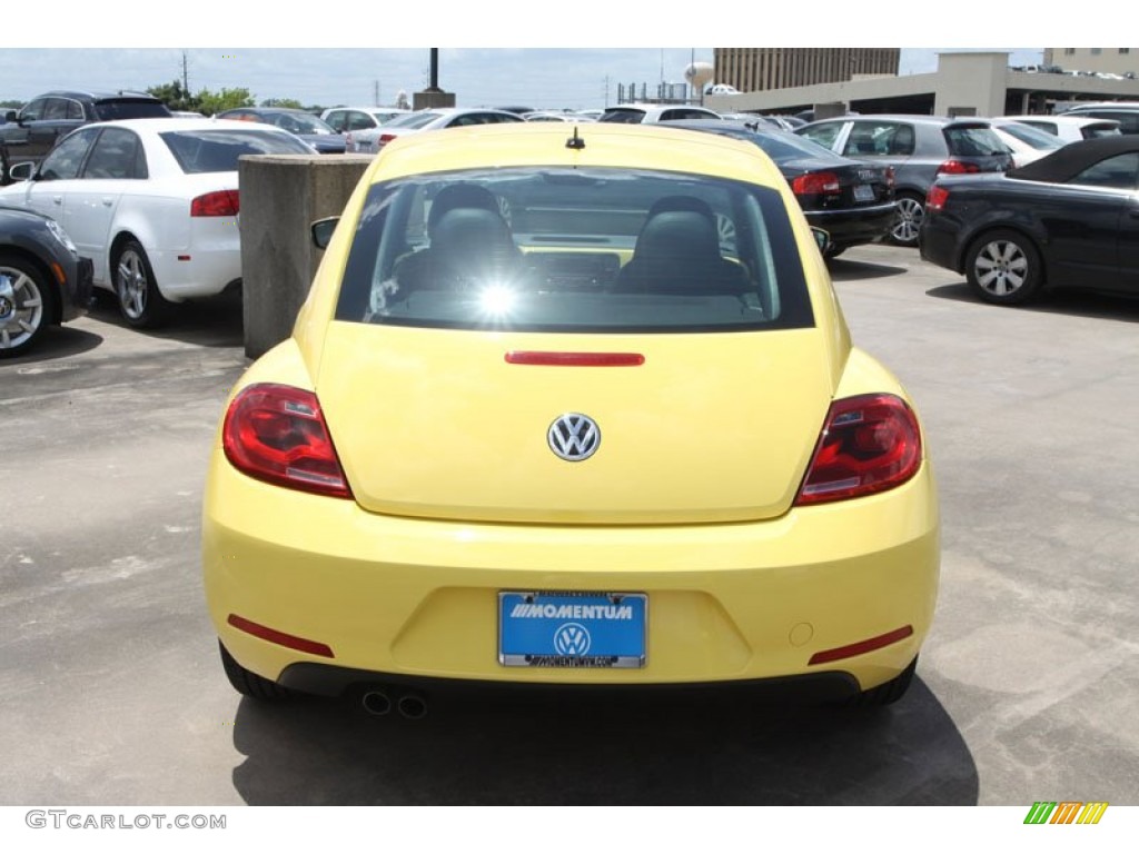 2013 Beetle 2.5L - Yellow Rush / Titan Black photo #7