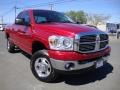 Inferno Red Crystal Pearl 2008 Dodge Ram 2500 Big Horn Quad Cab 4x4