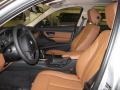 2012 BMW 3 Series Saddle Brown Interior Front Seat Photo