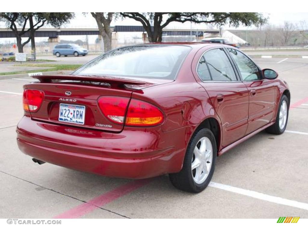 2000 Alero GL Sedan - Ruby Red / Neutral photo #7