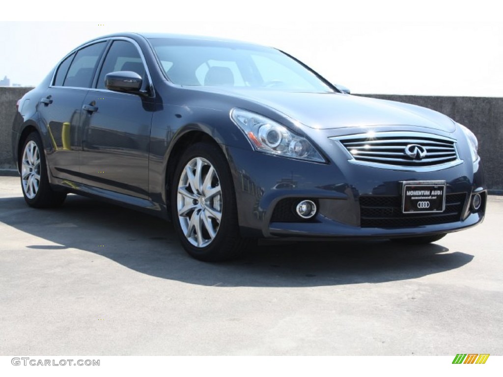 2011 G 37 S Sport Sedan - Blue Slate / Graphite photo #1