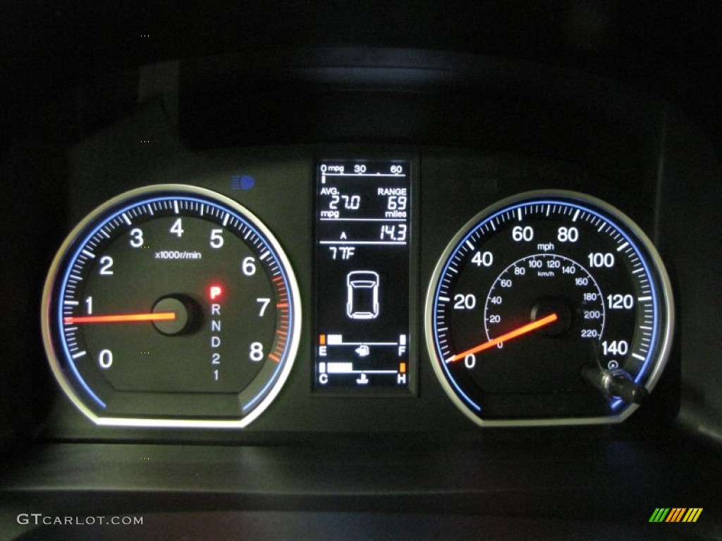 2009 Honda CR-V EX 4WD Gauges Photo #69477613