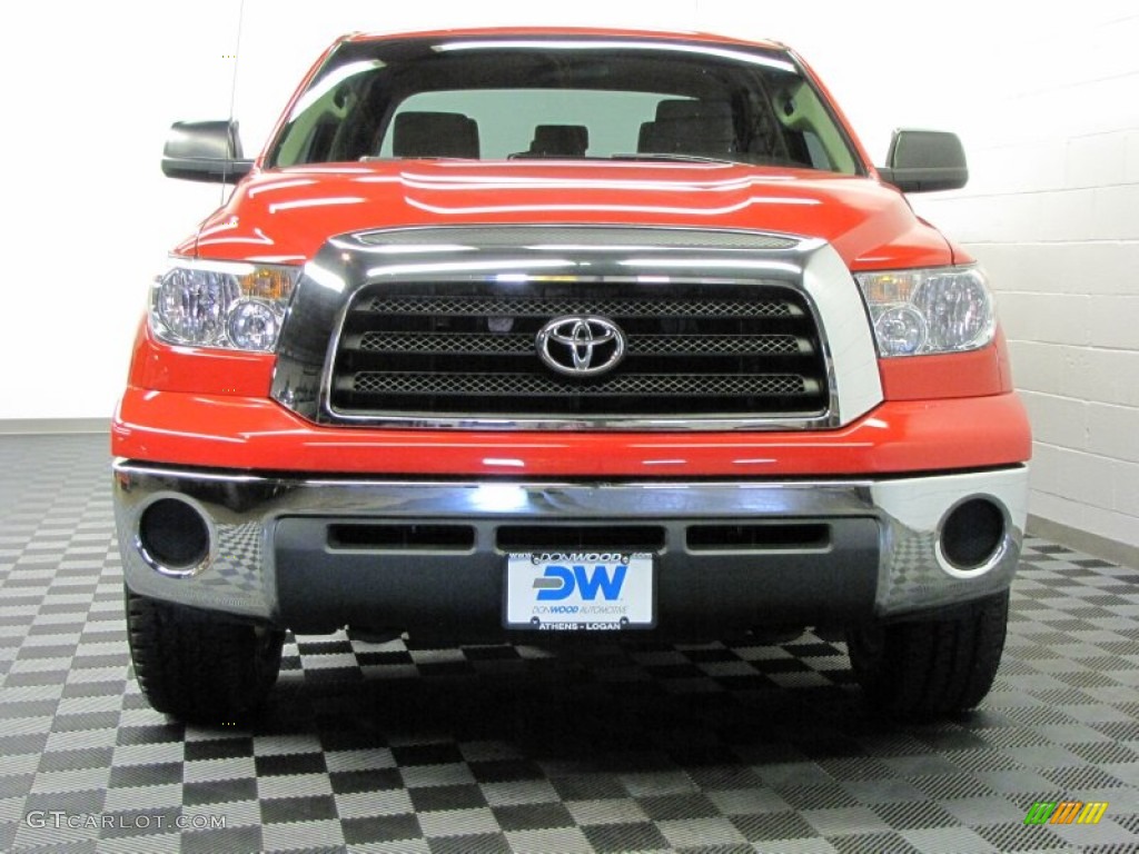 2009 Tundra SR5 Double Cab 4x4 - Radiant Red / Sand photo #2
