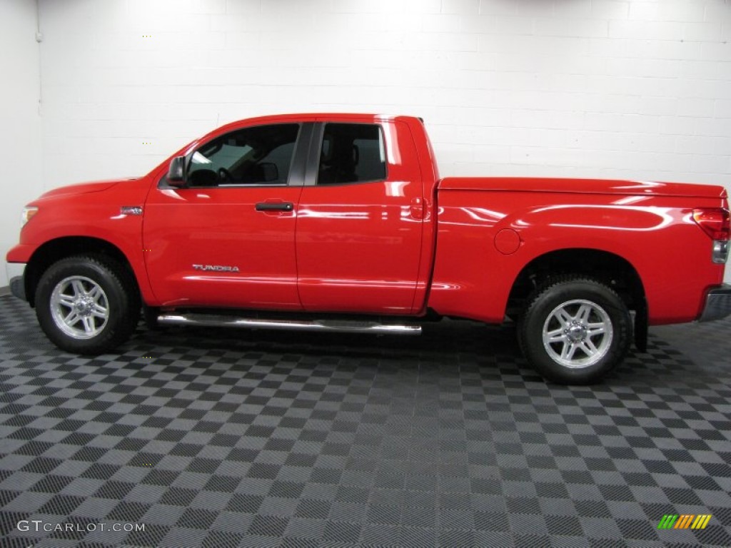 2009 Tundra SR5 Double Cab 4x4 - Radiant Red / Sand photo #6