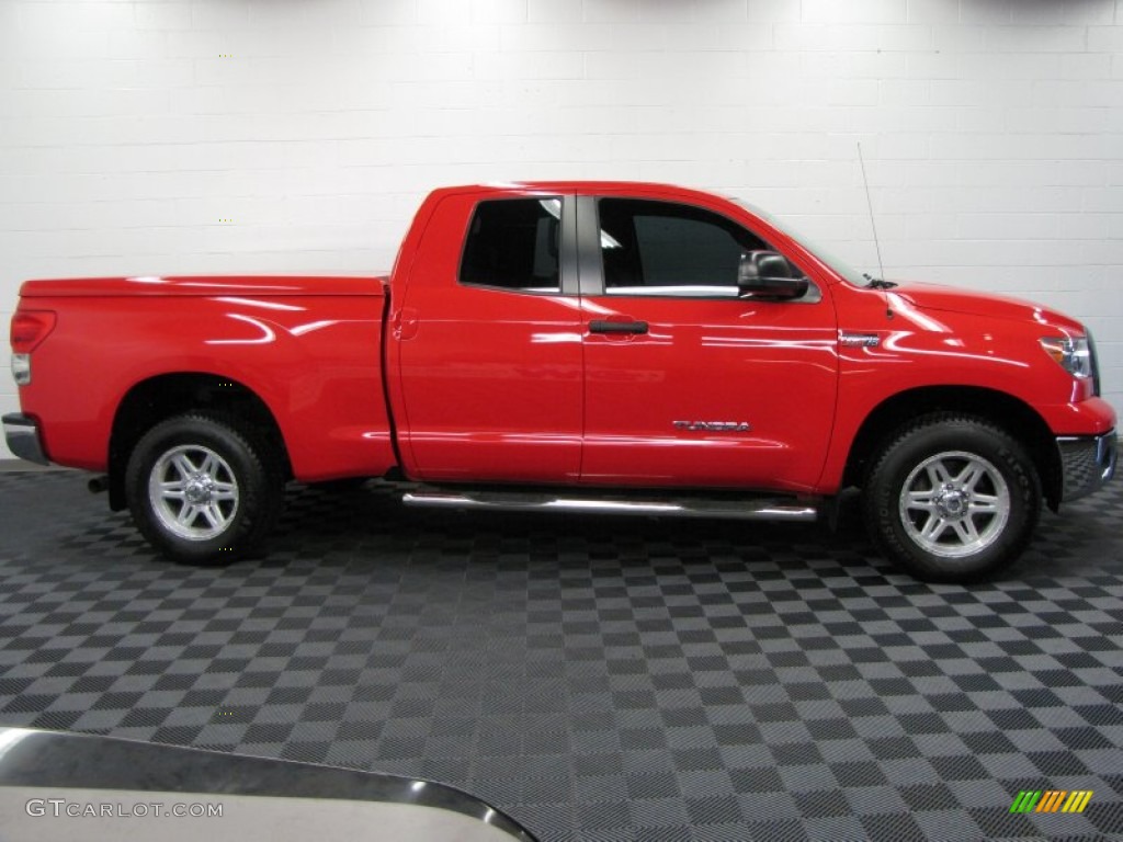 2009 Tundra SR5 Double Cab 4x4 - Radiant Red / Sand photo #7