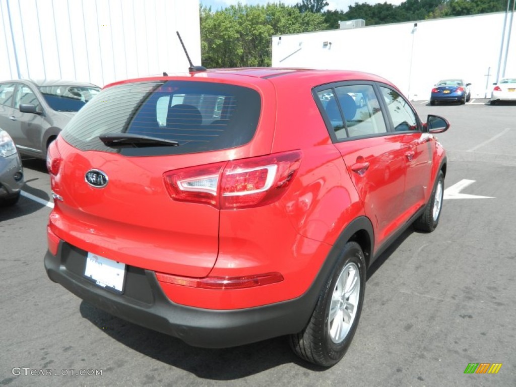 2011 Sportage  - Signal Red / Black photo #5