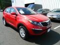 2011 Signal Red Kia Sportage   photo #7